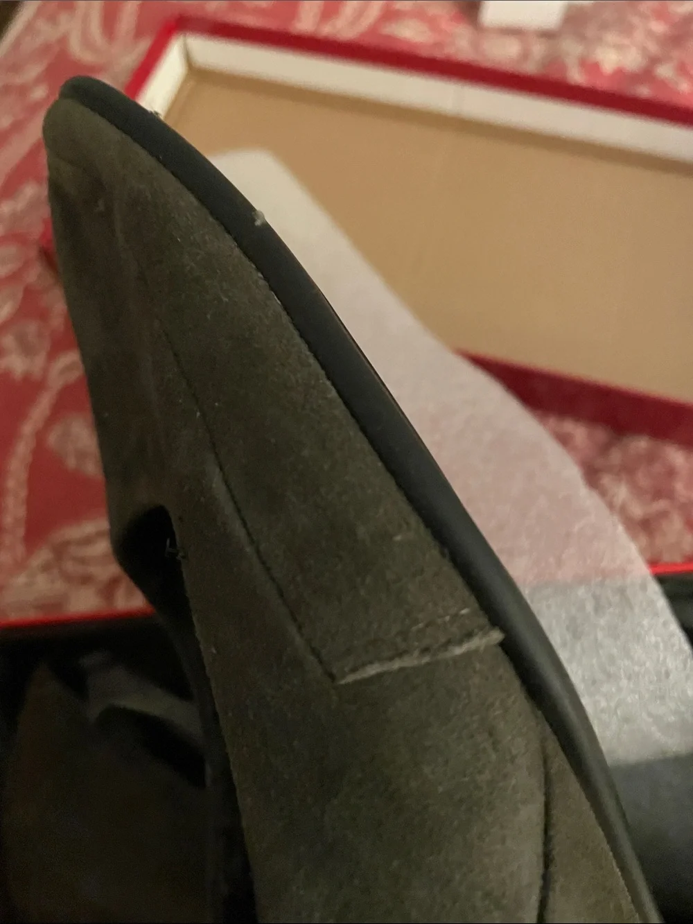 AEROSOLES Grey Suede Wedge Pumps